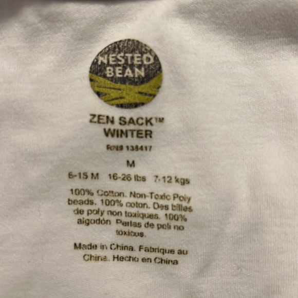 Nested Bean Zen Sleep Sack Classic - Stardust Grey 6-15 Months - Picture 3 of 4